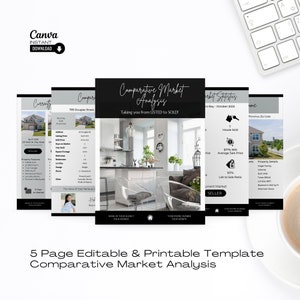 Real Estate CMA Template: Minimalist Appraisal Packet (Digital Download)