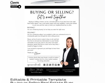 Editable Real Estate Farming Flyer: Hello Neighbor Template (Canva)