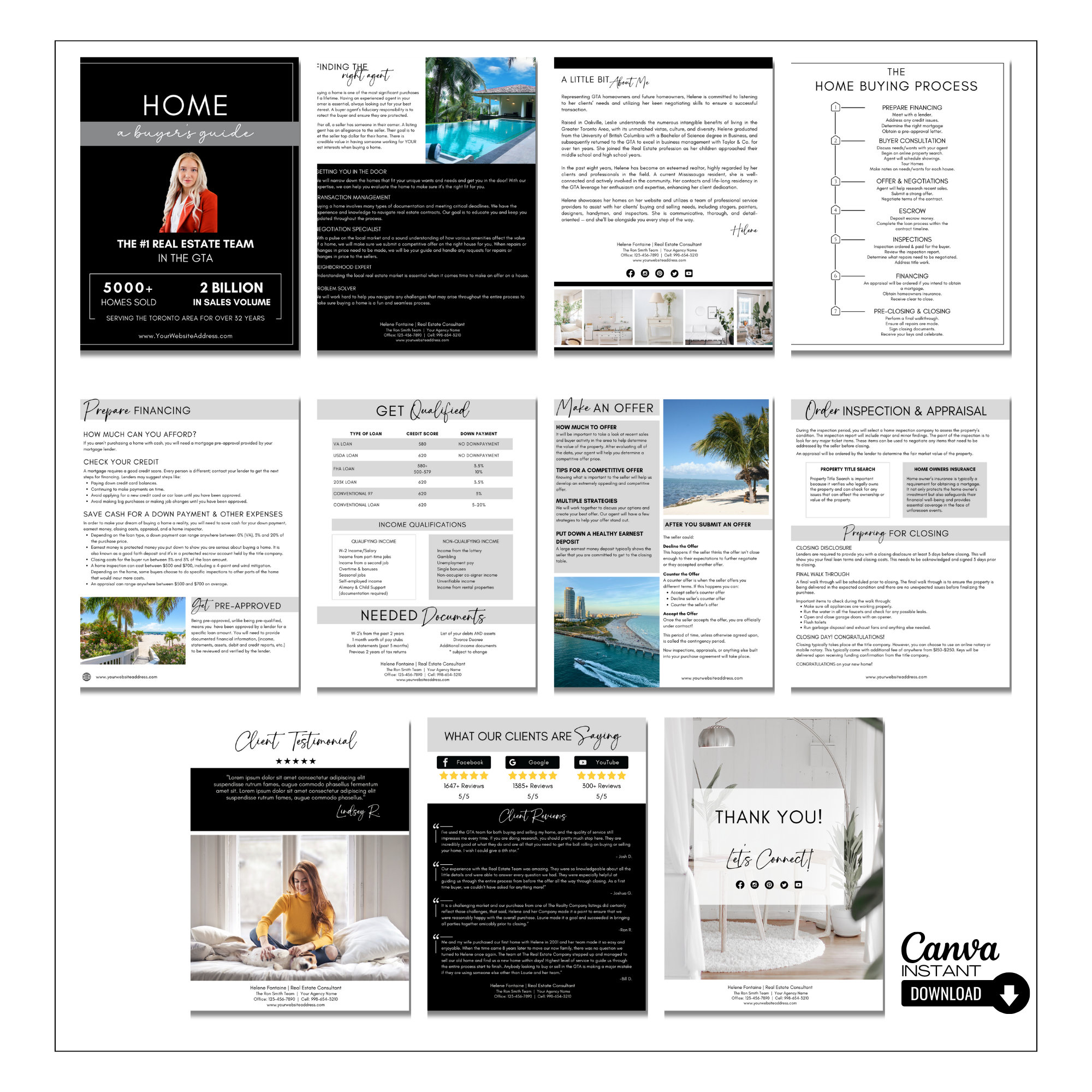 Editable Buyers Guide, Printable Listing Presentation, New Client Buyer ...