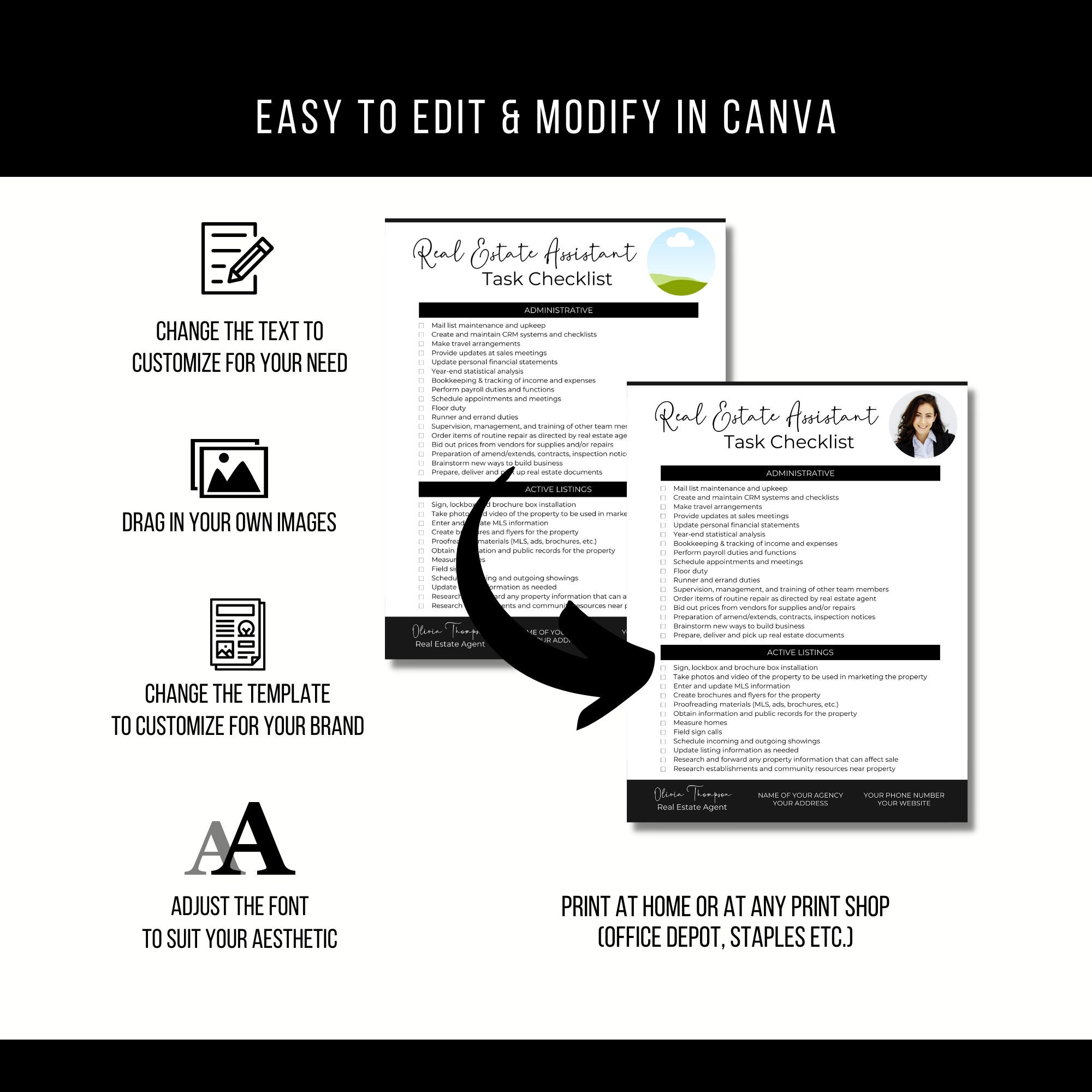 Real Estate Agent Assistant Checklist, Transaction Coordinator Duty