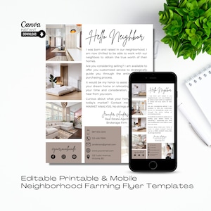 Real Estate Introduction Letter Template: New Agent Marketing (Canva Editable)
