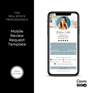 Textbarer Bewertungsfragebogen zur Kundenbeantwortung, Immobilenmarketing, Bewertungsanfrage, Empfehlungsflyer, Testimonial Flyer