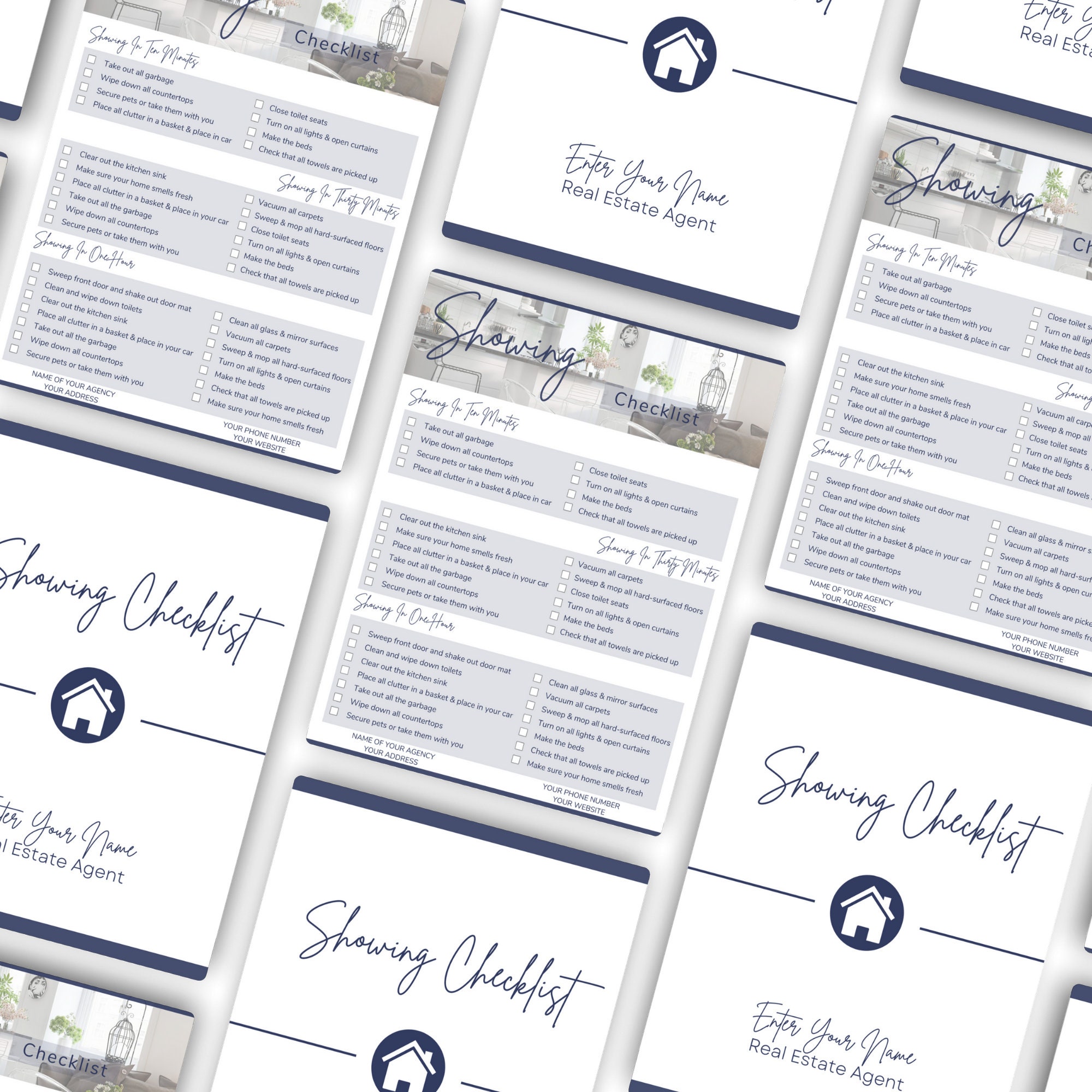 Home Seller Showing Checklist, Printable Seller Checklist, Real Estate ...