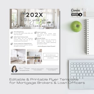 Mortgage Broker Flyer, Editable Loan Officer Flyer, Mortgage Marketing, Real Estate Marketing Template, Real Estate Canva, Real Estate