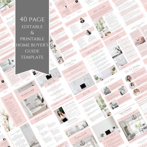 Real Estate Home Buyer Guide: Realtor Marketing Packet (Editable Canva, Instant Download)
