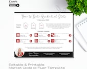 Real Estate Market Update Flyer: Realtor Farming Letter (Editable Canva Template)