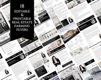 Real Estate Letter Bundle, Real Estate Farming Letter, Realtor Prospecting Letter, Neighborhood Farming Letter, Real Estate Template, Canva