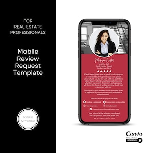 Textbarer Bewertungsfragebogen zur Kundenbeantwortung, Immobilenmarketing, Bewertungsanfrage, Empfehlungsflyer, Testimonial Flyer