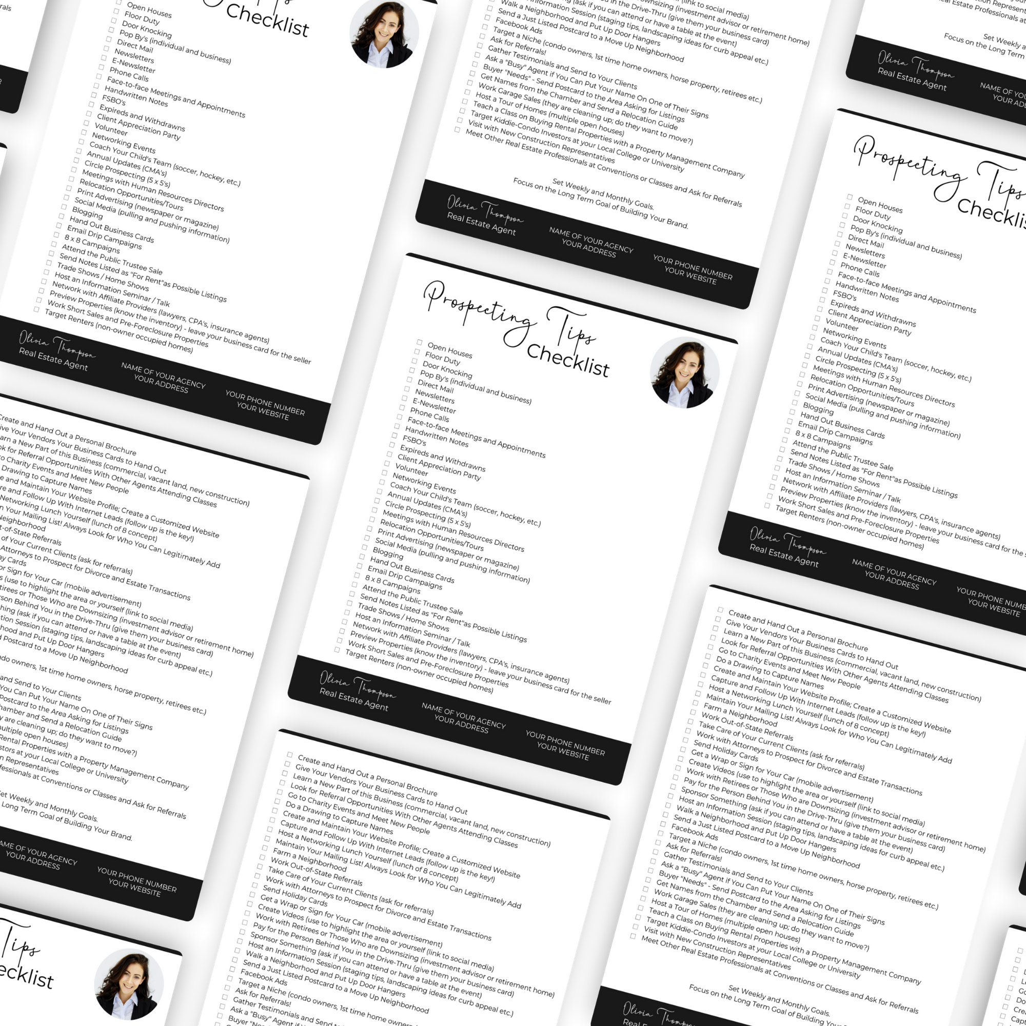 Real Estate Agent Prospecting Checklist: Editable Realtor Tasks (canva ...