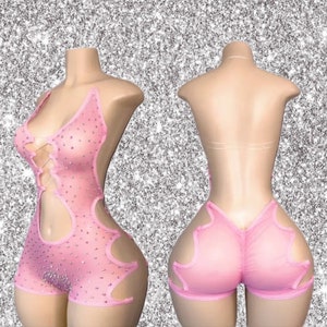 Pink Exotic Dancewear/Bottle Girl Outfit
