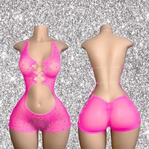 Pink Exotic Dancewear/Bottle Girl Outfit