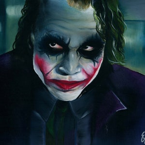 The Joker, The Dark Knight, Heath Ledger, Fine Art Print
