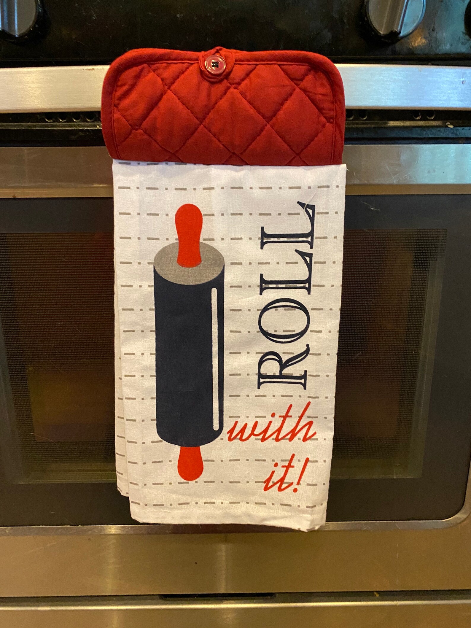 Oven Door Towel Hanging Dish Towel Kitchen Hanging Towel Etsy