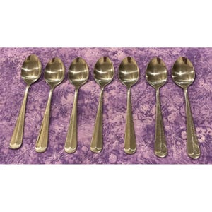 El plato principal MNF3 Cucharas de té Cuchara Coreana Juego de cubiertos de acero inoxidable de 7 Vintage
