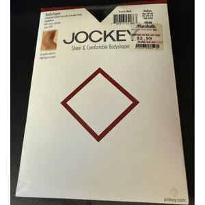 Damskie rajstopy modelujące sylwetkę Jockey Medium Tuxedo w kolorze czarnym, prześwitujące, modelujące top NOWY zdjęcie 1