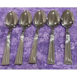 Reed & Barton Berkeley 18/10 Edelstahl Besteck Teelöffel Löffel 5er Set