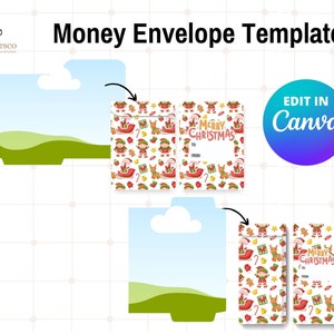 Canva 編集可能なマネー封筒テンプレート、Canva 用マネー封筒テンプレート、編集可能なマネー封筒、マネー封筒フレーム、ドラッグアンドドロップ Canva