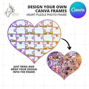 Customize Your Own Canva Frames Photo Collage, Custom Frames Editable Template, Canva Collage Sublimation Designs Commercial Use