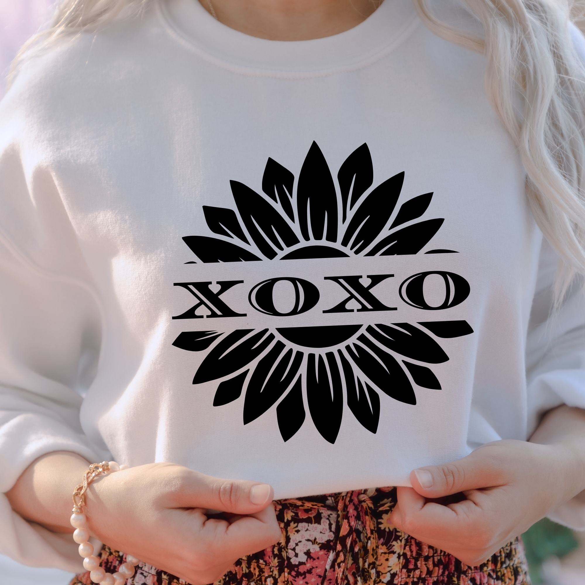 Sunflower Svg, Xoxo Svg, Hugs and Kisses SVG PNG, Heart Svg, Valentines ...