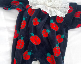 Vintage ladybird baby suit