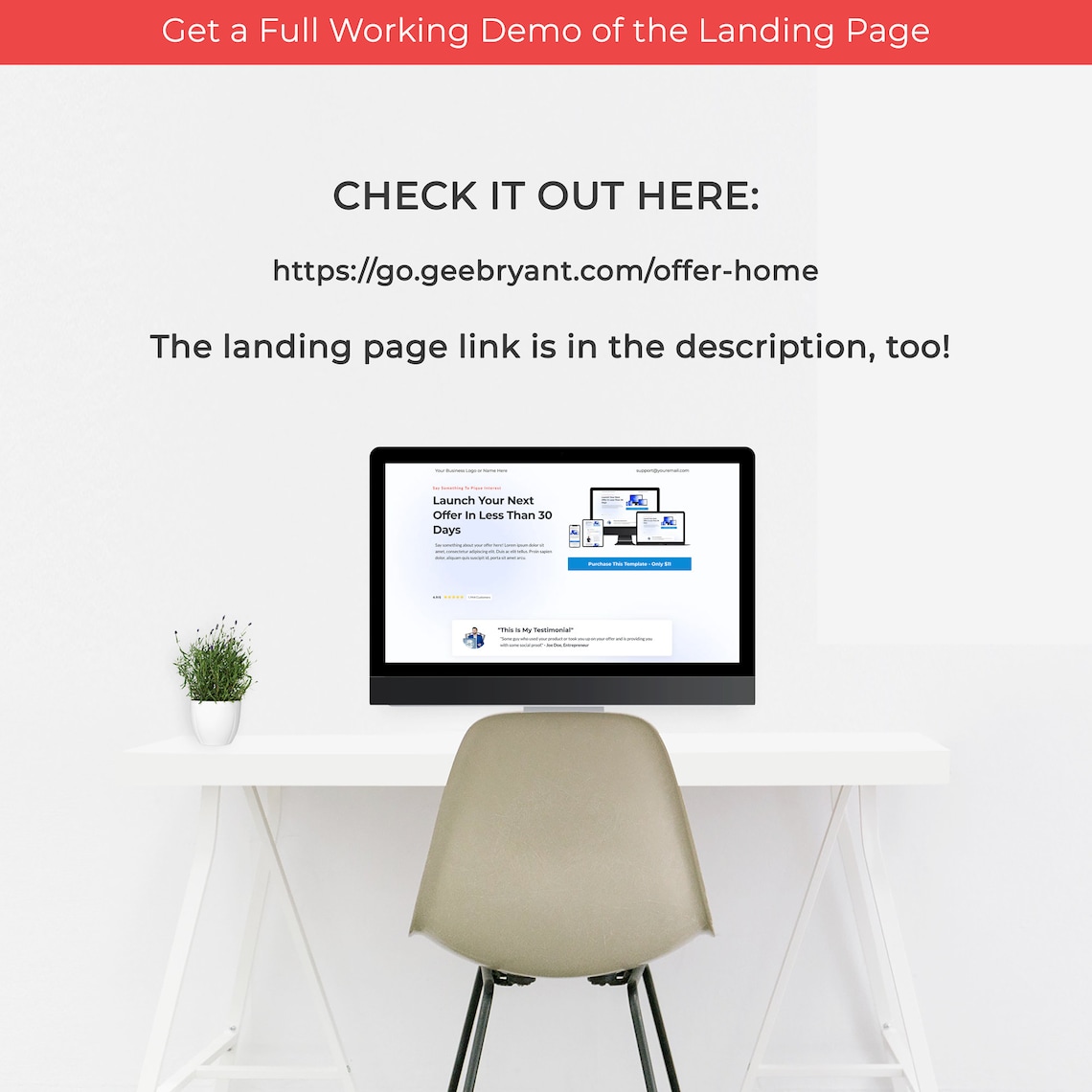 High Level Landing Page Template Gohighlevel Landing Page Template