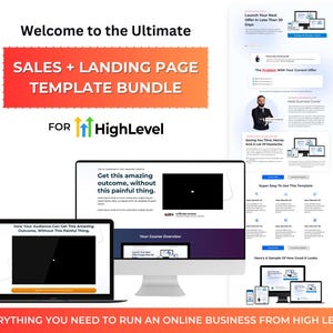 GoHighLevel Ultimate Template Bundle | High Level Website Templates | Complete HighLevel Sales Funnel Templates