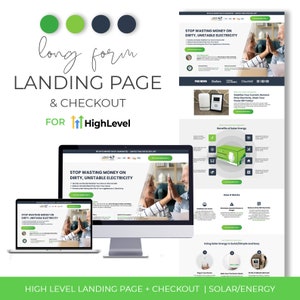 Solar or Energy Company Landing Page for High Level | GoHighLevel | Landing Page Templates