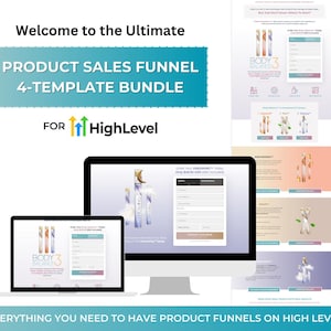 Product Sales Funnel Template Bundle Snapshot for GoHighLevel | High Level Snapshots | HighLevel Templates