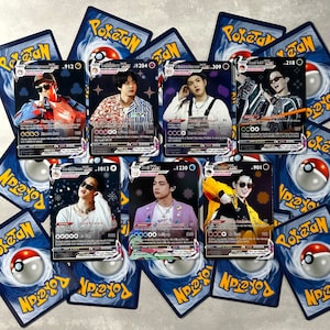 Cartes Pokétan BTS - ÉDITION PTDLV - Cartes photo Bangtan inspirées de Pokémon fanmade
