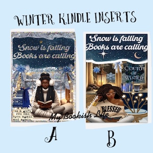 Winter Kindle Inserts/Paperwhite/Colorsoft-kindle/Basic Inserts
