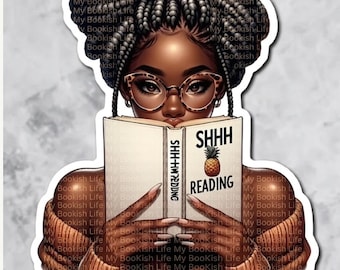 SHHH I’M Reading Sticker