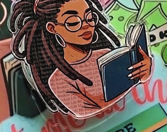 Locs and Books kindle Grip|Phone Grip