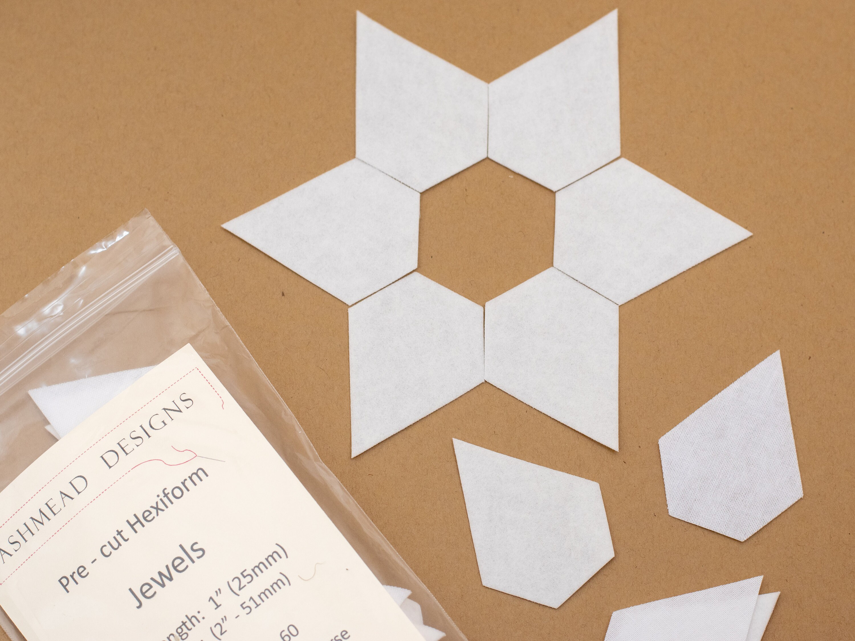 1 Hexiform EPP Jewel Shapes 60 Washable Leavein Etsy