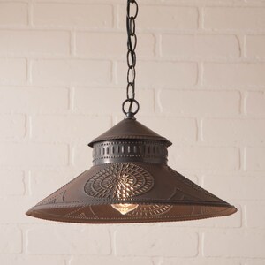 PRIMITIVE LARGE AMHERST PENDANT CEILING LIGHT/COUNTRY LIGHTING 