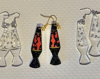 Retro Lava Lamp Dangle Earrings