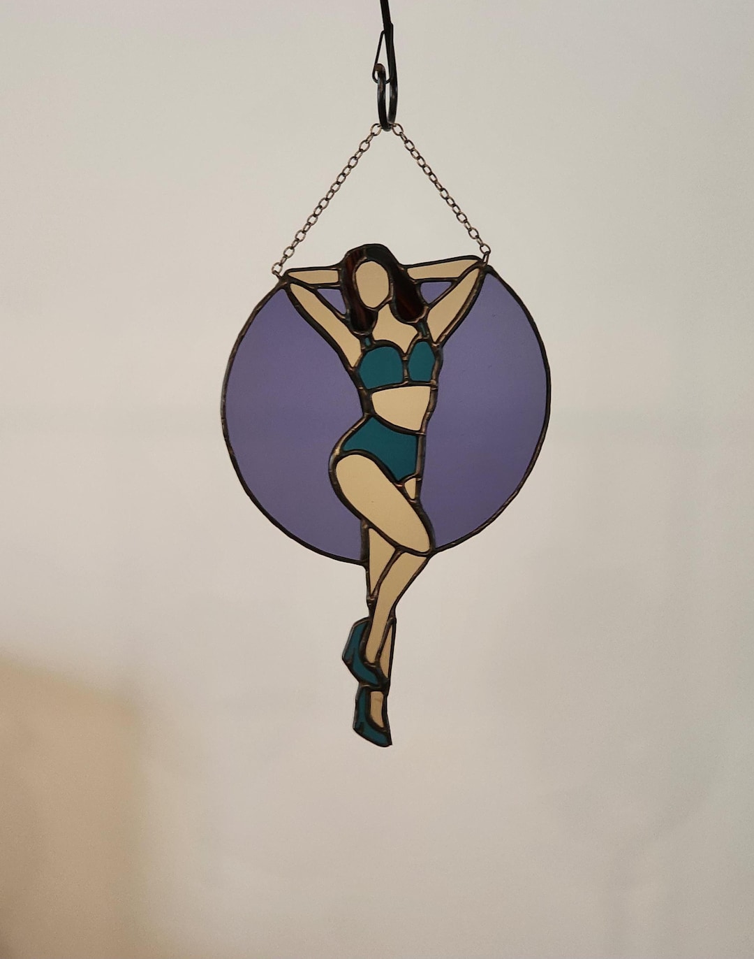 Stained Glass Pin up Girl - Etsy