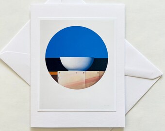 Art cards- Todo white bowl 2010 "The Beauty of Stillness" by Wim Blom