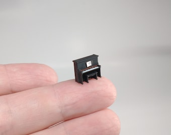 Piano a escala 1:144: teclado de piano en miniatura totalmente ensamblado