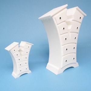 Dollhouse Dresser Miniature for 1/24 or 1/12 Scale - Curved Whimsical Look