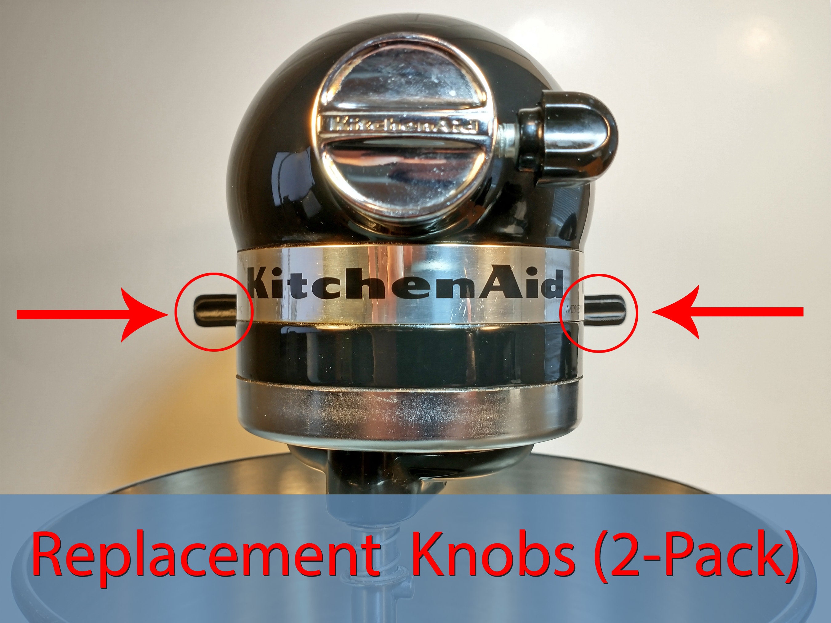 White Replacement Lock Knobs for Kitchen Aid Stand Mixer 