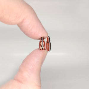 Violoncello in scala 1:144 - Strumento musicale realistico in miniatura per casa delle bambole e diorami