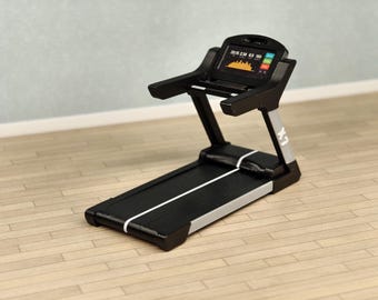 Cinta de correr a escala 1/12 o 1/24: máquina de gimnasio en miniatura para hacer ejercicio en casa de muñecas.
