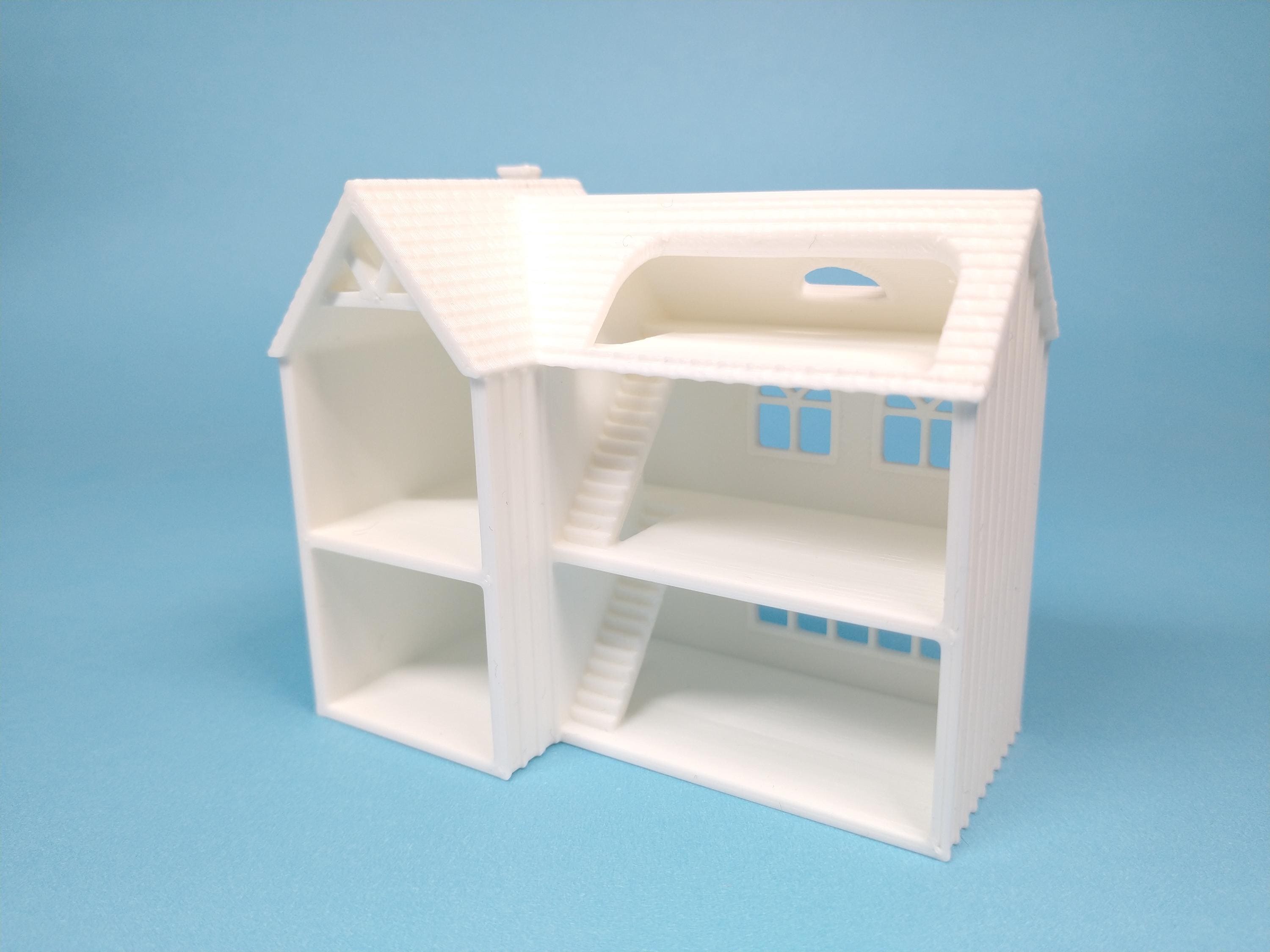 1:144スケール ドールハウス ミニ - オープンルームボックススタイル