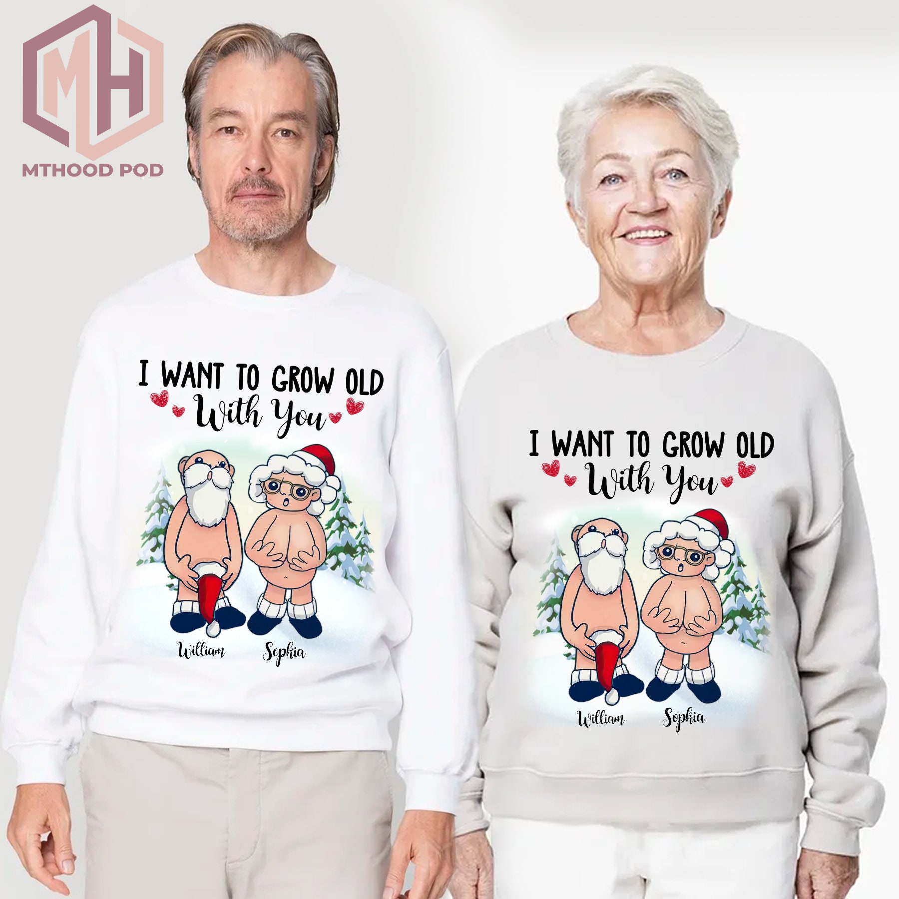 Udgravning Uventet kasseapparat I Want to Grow Old With You Funny Old Couple Anniversary - Etsy Singapore