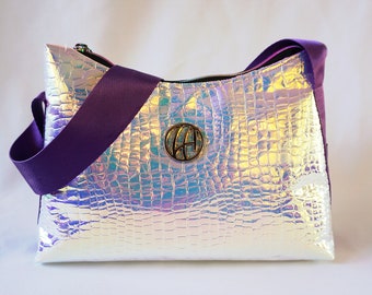 Holographic Shoulder Bag | Purple, Blue, Pink Tints