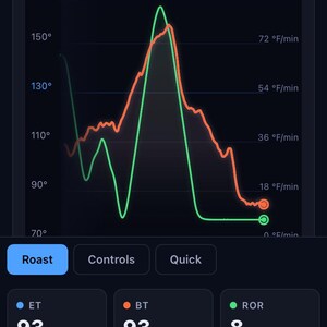 RoastLink TWO+ / Registrador de temperatura inalámbrico con sonda de termopar dual para tostadores de café Artisan - WiFi OLED / SR800 Behmor Hottop imagen 3