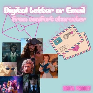 Personalized Comfort Character Letter or Email: Custom Fan Fiction (Digital Delivery