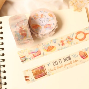 flower aesthetic vintage washi tape, nature washi tape, floral washi tapes, scrapbook supplies, masking tape, paper tape, kawaii washi tape
