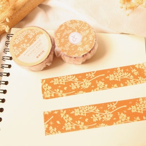 flower aesthetic vintage washi tape, nature washi tape, floral washi tapes, scrapbook supplies, masking tape, paper tape, kawaii washi tape