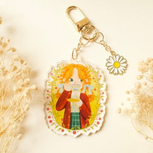 Cottagecore recipe keychain charm, cute acrylic keychain, aesthetic keychain, charm accessories aesthetic charms, kawaii phone charm